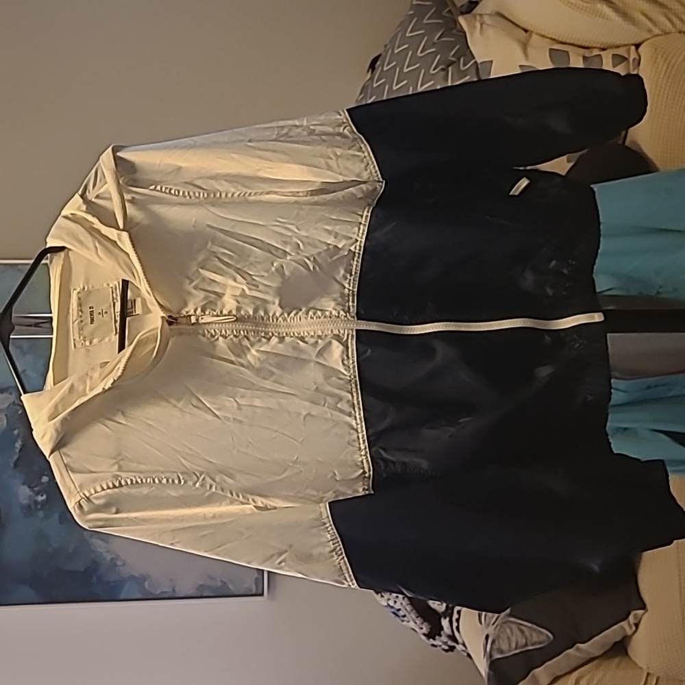 Forever 21 Womens S Zip Up Rain Coat
